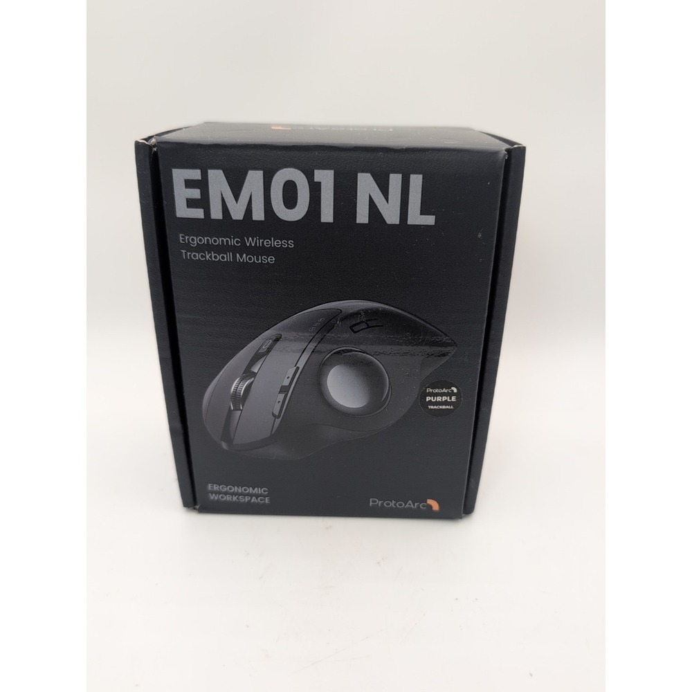 ProtoArc EM01 NL Ergonomic Wireless Trackball Mouse